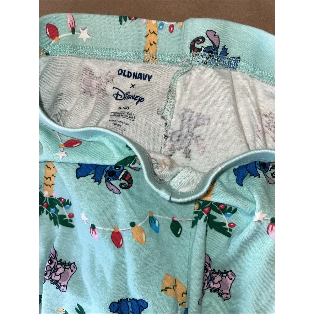 Old Navy Disney Stitch Graphic Pajama Set Kids, XL/12, & NWT Stitch Water Bottle